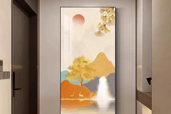提升财运的玄关招财风水画设计方案