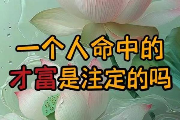 命里注定的财富是什么