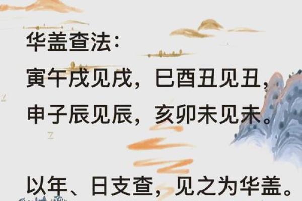 命占华盖的意义与影响解析