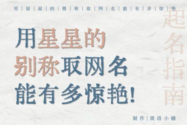 好听的明星名字，给你带来无限遐想