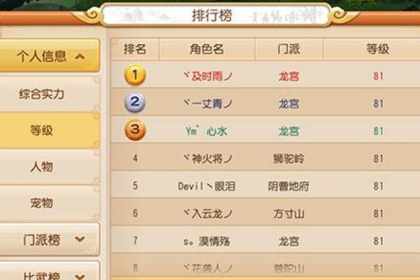 梦幻西游手游个性化名字大全