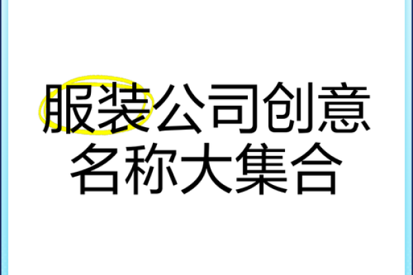 如何为公司选择一个独特且富有创意的名字