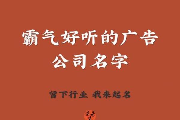 打造独特品牌形象的广告设计公司命名技巧