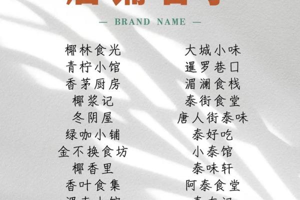 如何为饮食有限公司起个独特且吸引人的名字